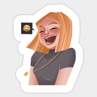 Laughing Sticker